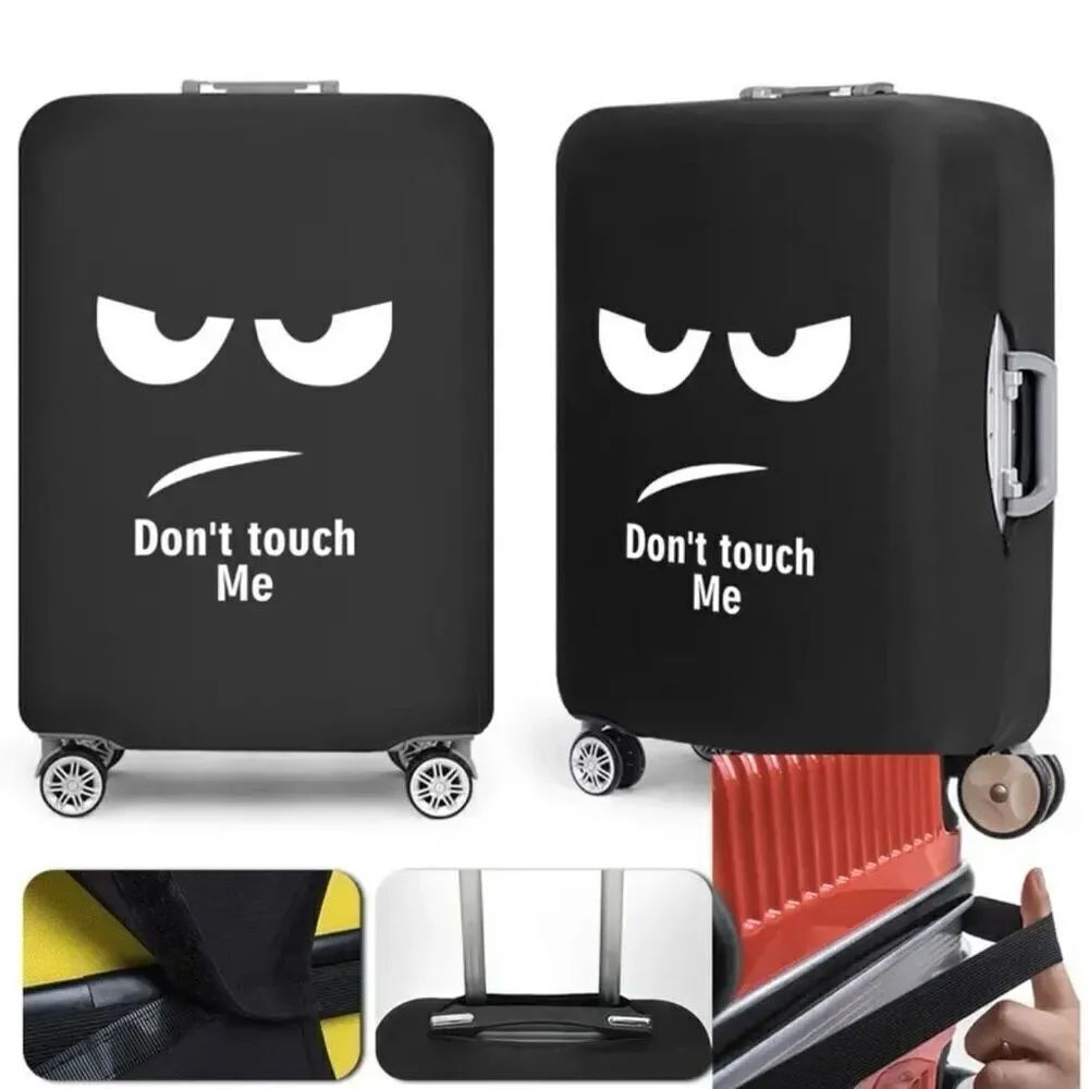 NWT Black Night Luminous Don’t touch me M 22”-25” Suitcase Luggage Elastic Cover - Picture 6 of 12